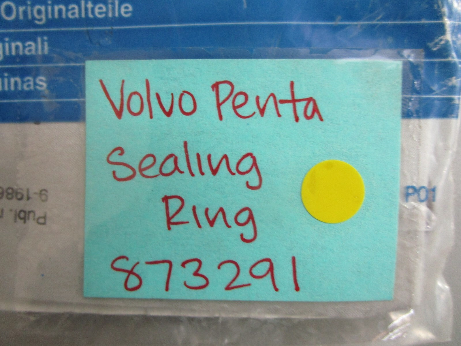 *NEW OEM* 0750 Volvo Penta SEALING RING 873291