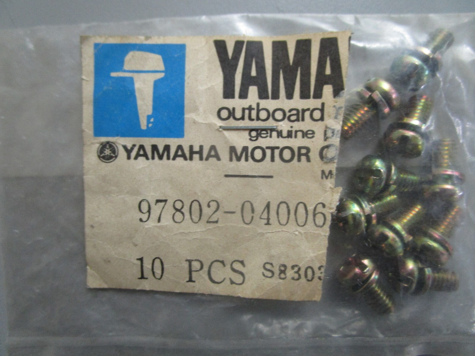 *NEW OEM* (LOT OF 10) 0810 Yamaha Screw 97802-04006-00