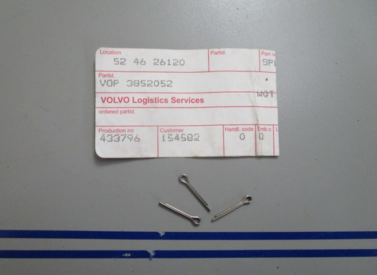 *NEW OEM* (LOT OF 3) 0810 Volvo Penta Split Pin 3852052
