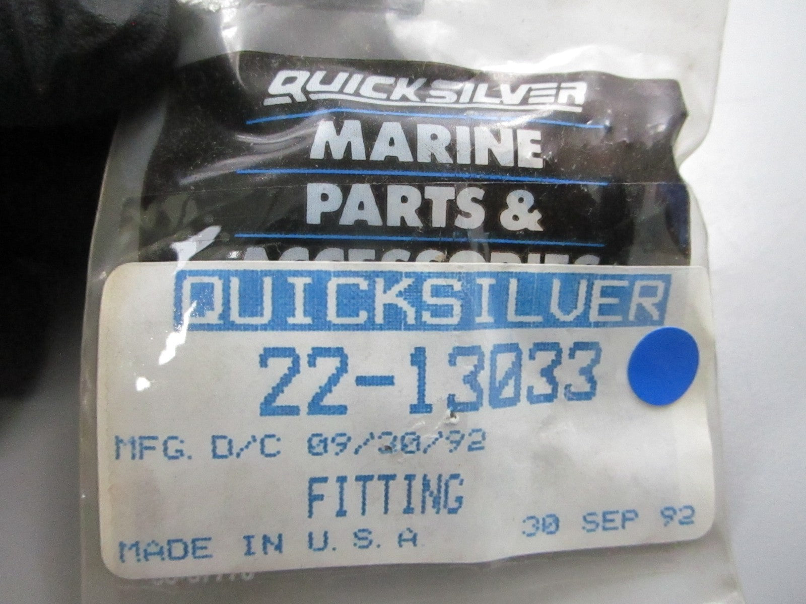*NEW OEM* 0810 Mercury Quicksilver Fitting 22-13033