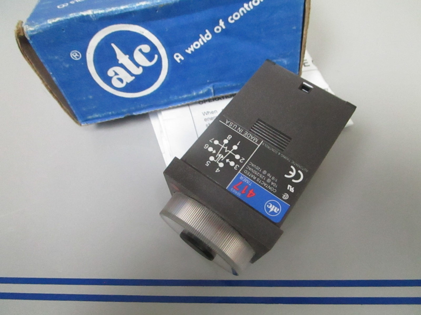 NEW OEM 417B-J01289-00 ATC 417 Series Time Delay Relay Timer 0720