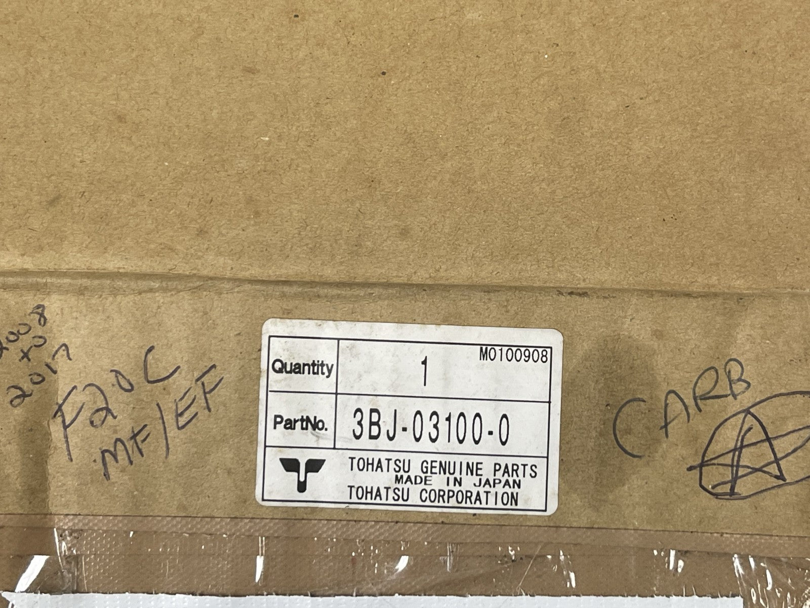 NEW OEM 3BJ-03100-0 Nissan Tohatsu Carburetor 15 20 HP 0670