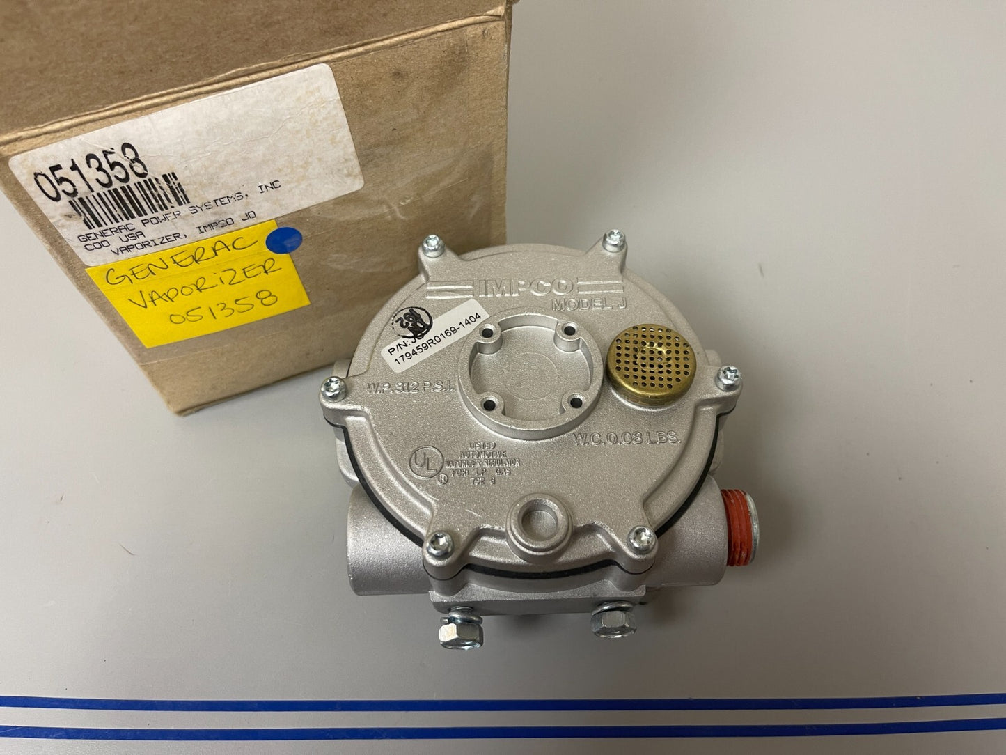 *NEW OEM* 0720 Generac JO Vaporizer 051358