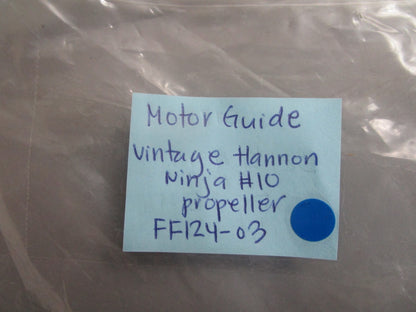 *NEW OEM* 0810 MotorGuide Vintage Gannon Ninja #10 Propeller FF124-03