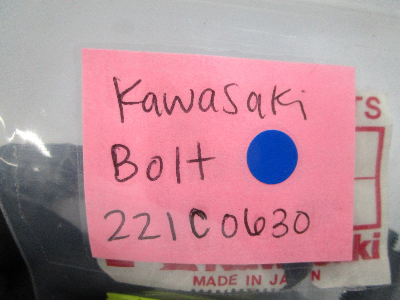 NEW OEM (LOT OF 3) Kawasaki  Bolt 221C0630 0810