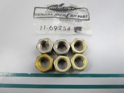 NEW OEM (LOT OF 6) 11-69254 Mercury Quicksilver Nut 0810