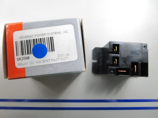 *NEW OEM* 0810 Generac Relay 12V 30A SPST Pilot Duty 0K2098
