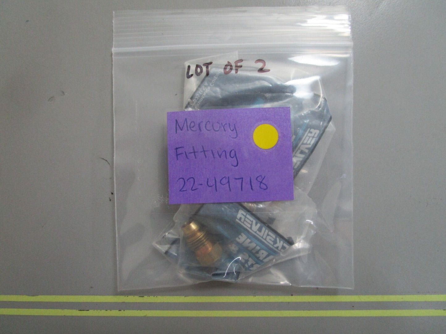 *NEW OEM* (LOT OF 2) 0810 Mercury Quicksilver Fitting 22-49718