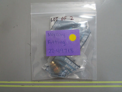 *NEW OEM* (LOT OF 2) 0810 Mercury Quicksilver Fitting 22-49718