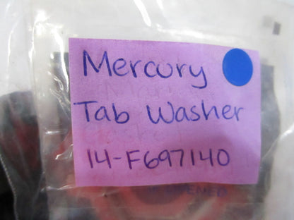 NEW OEM (LOT OF 2) 14-F697140 Mercury Quicksilver Tab Washer 0810