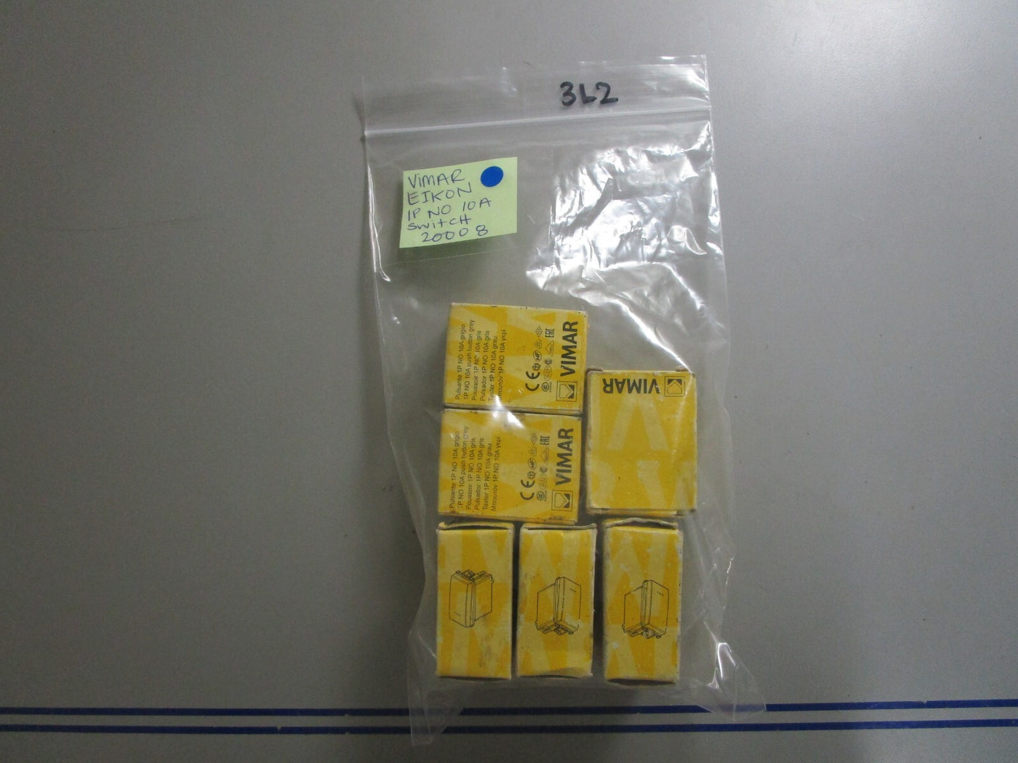 *NEW OEM* (LOT OF 2) 0810 Vimar EIKON 1P NO 10A Switch 20008