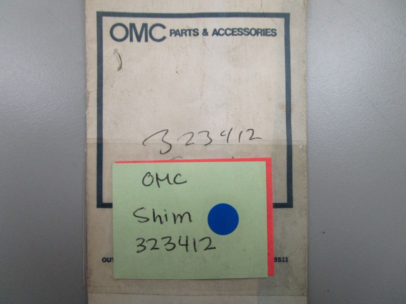 *NEW OEM* (LOT OF 6) 0770 OMC Johnson Evinrude Shim 323412 0323412