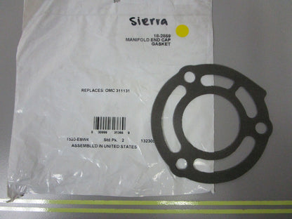 *NEW* 0810 Sierra 18-2858 Manifold End Cap Gasket Replaces: OMC 31131 031131