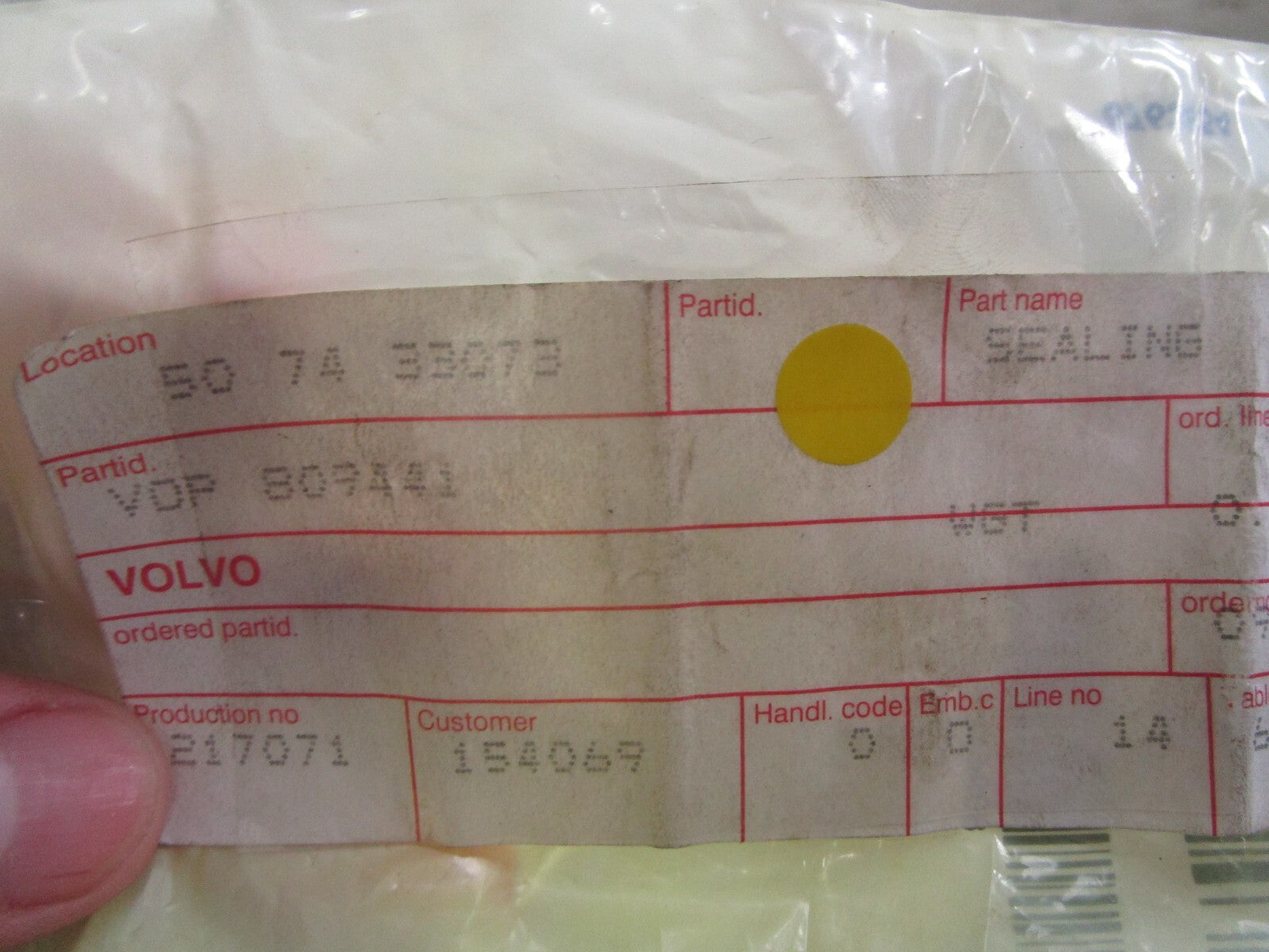 *NEW OEM* 0810 Volvo Penta Sealing Ring 809441