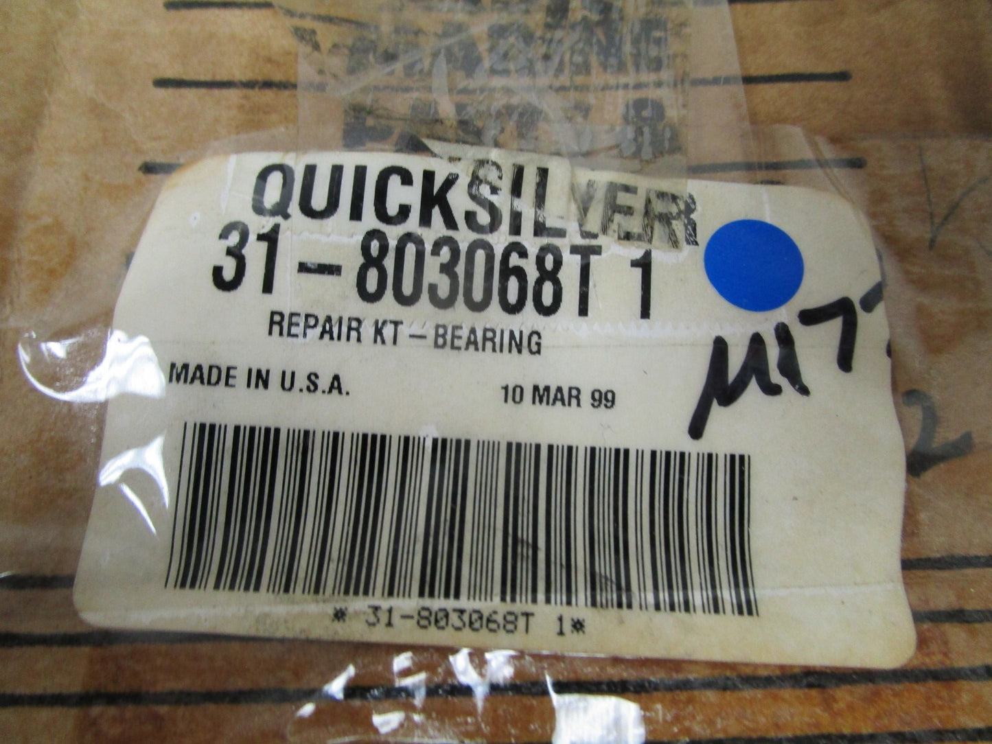 *NEW OEM* 0720 Mercury Quicksilver Bearing Repair Kit 31-803068T