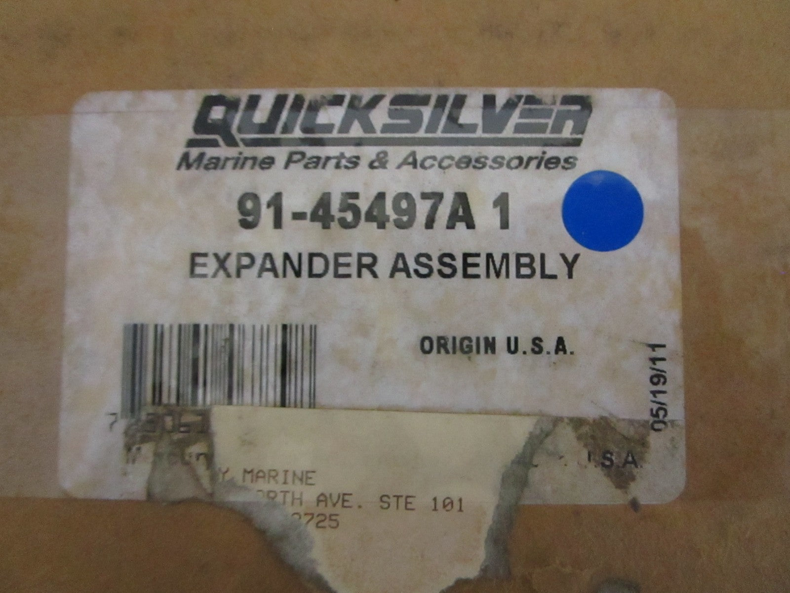 NEW OEM 91-45497A1 Mercury Quicksilver Expander Assy 0820