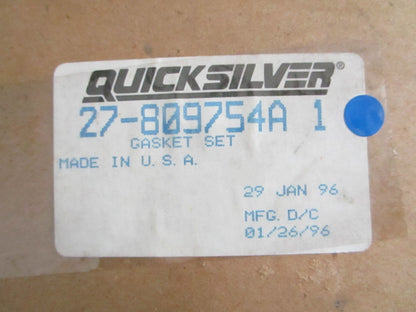 NEW OEM 27-809754A1 Mercury Quicksilver Gasket Set 0820
