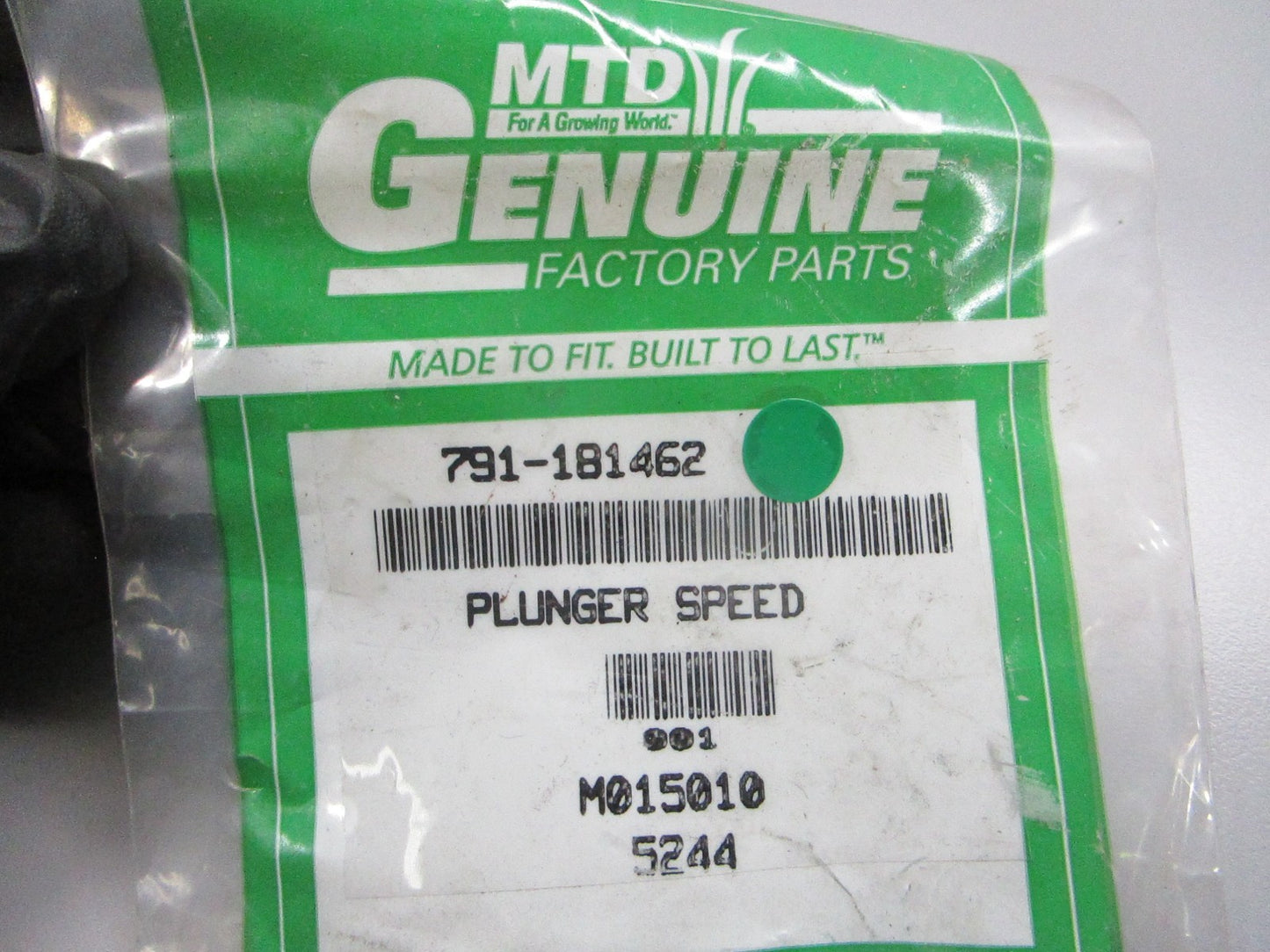 NEW OEM 791-181462 MTD Plunger Speed 0810