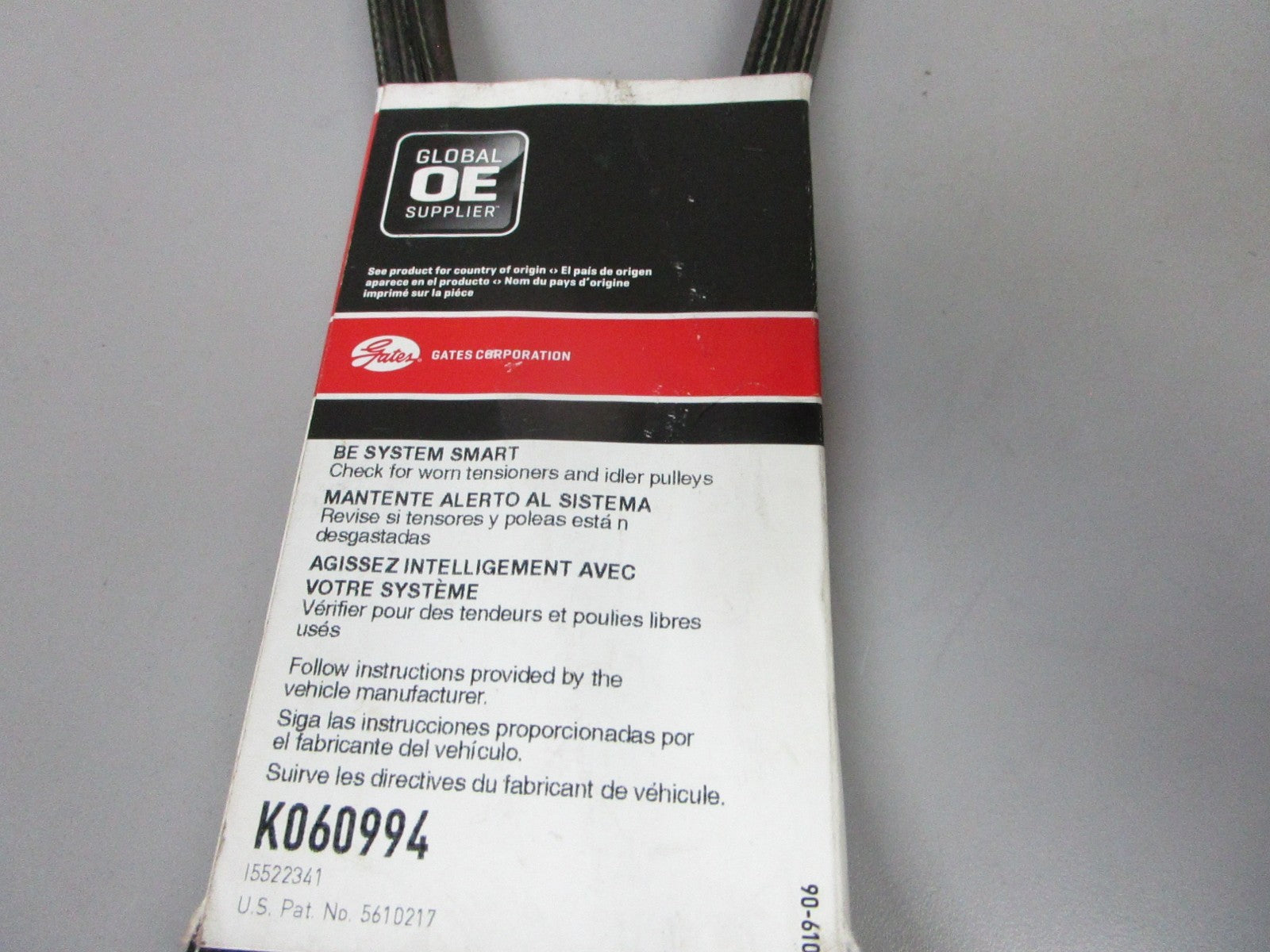 NEW K060994 Gates Micro-V 13/16" x 99 ⅞" Serpentine Belt 0720