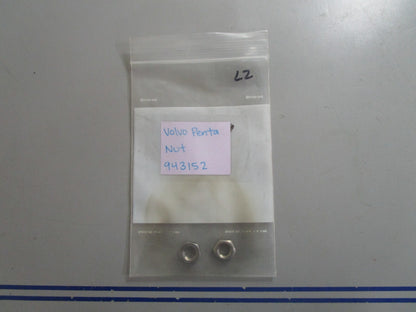 *NEW OEM* (LOT OF 2) 0720 Volvo Penta Nut 943152