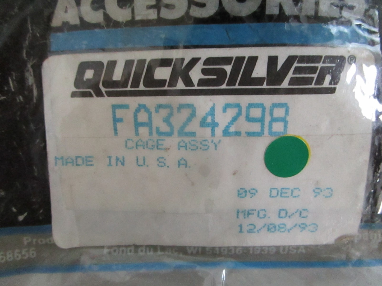 Mercury NEW OEM Cage Assy FA324298 NOS Genuine Marine Outboard Part 0820