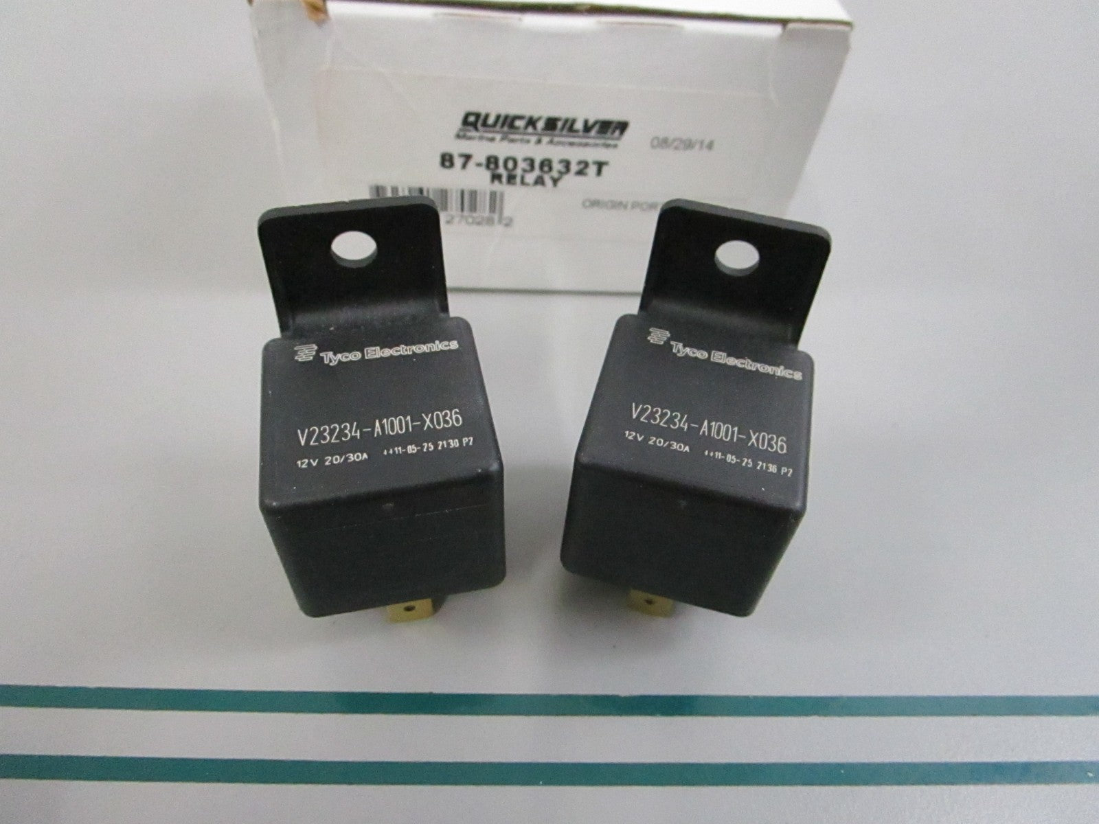 NEW OEM (LOT OF 2) 87-803632T Mercury Quicksilver Relay 0810