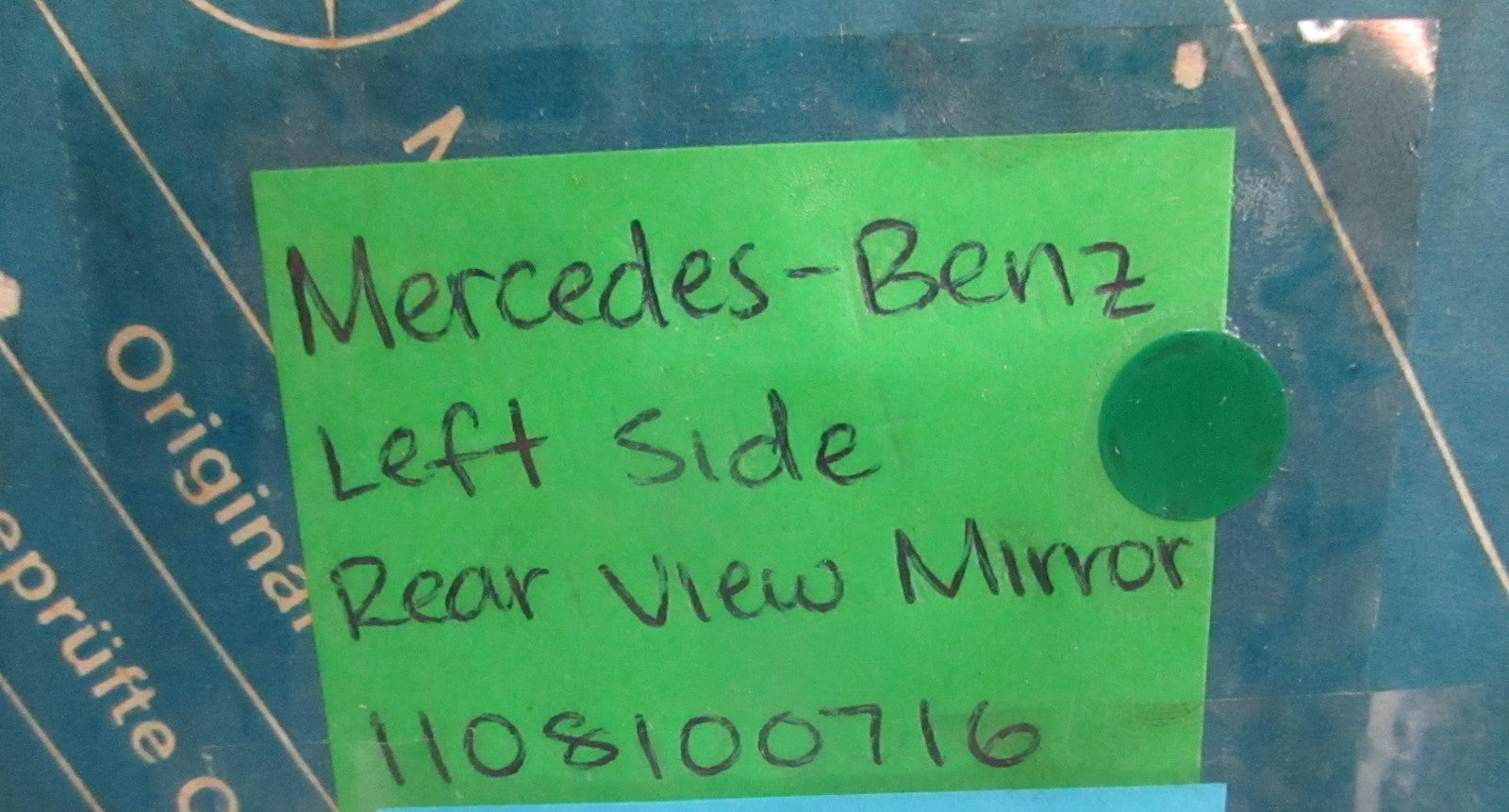 NEW OEM 1108100716 Mercedes-Benz Left Side Rear View Mirror 0820