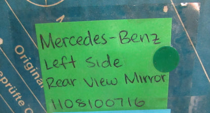 NEW OEM 1108100716 Mercedes-Benz Left Side Rear View Mirror 0820