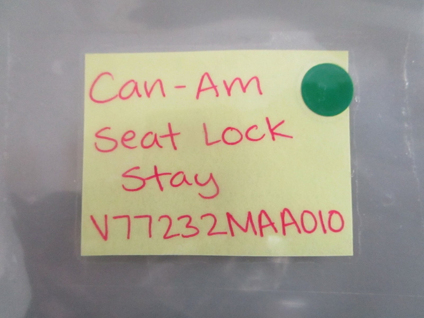 NEW OEM V77232MAA010 Can-Am Seat Lock Stay 0820