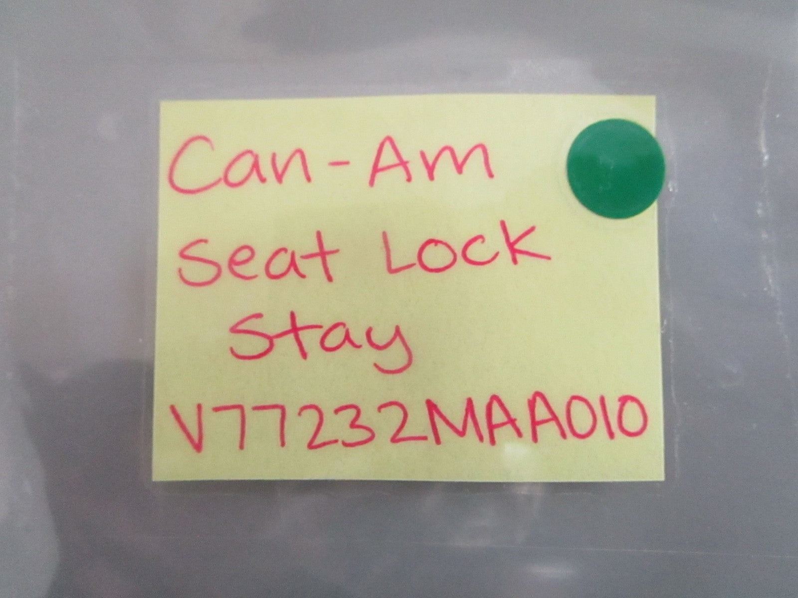 NEW OEM V77232MAA010 Can-Am Seat Lock Stay 0820