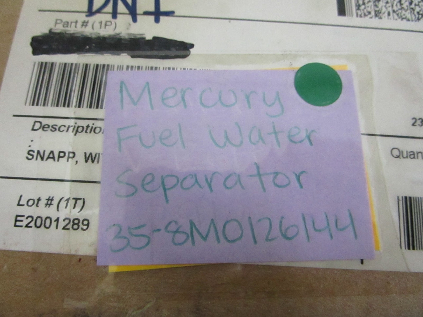 NEW OEM 35-8M0126144 Mercury Quicksilver Water Separating Fuel Filter 0820