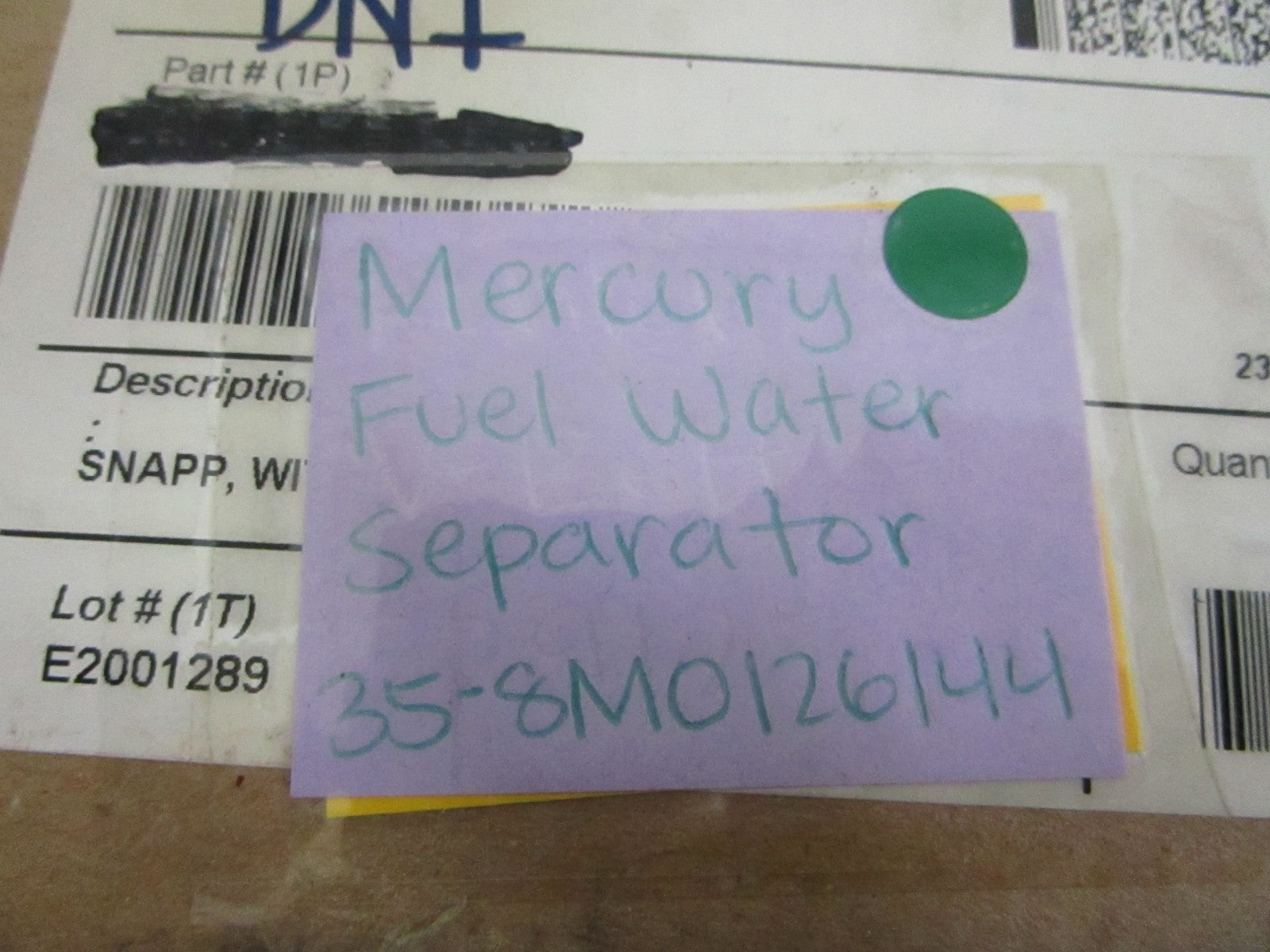 NEW OEM 35-8M0126144 Mercury Quicksilver Water Separating Fuel Filter 0820