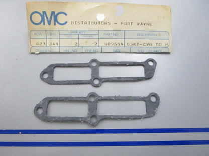 NEW OEM (LOT OF 2) 909604 0909604 OMC Johnson Evinrude Gasket 0810