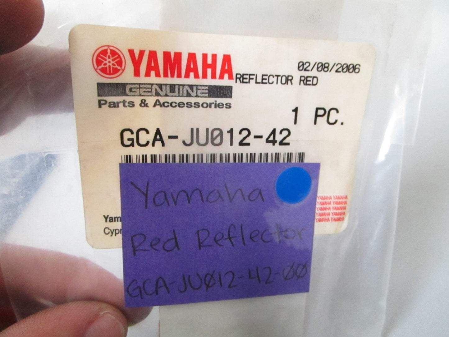 NEW OEM GCA-JU012-42-00 Yamaha Red Reflector 0810