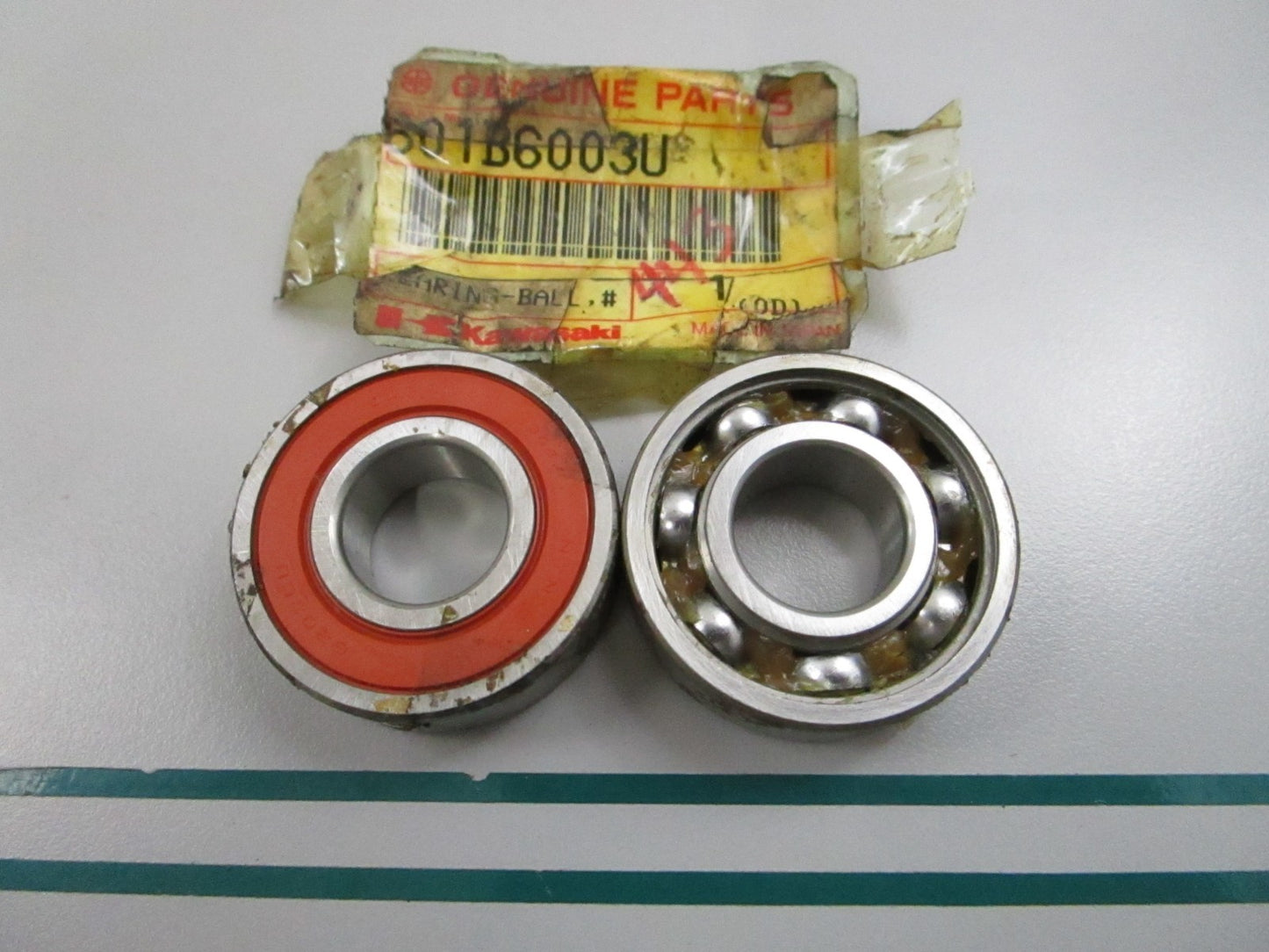 NEW OEM (LOT OF 2) 601B6003U Kawasaki Bearing 0810