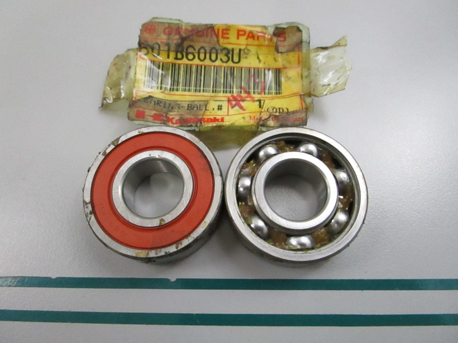 NEW OEM (LOT OF 2) 601B6003U Kawasaki Bearing 0810