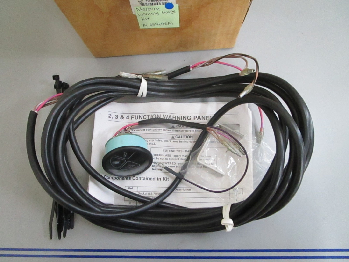 *NEW OEM* 0820 Mercury Quicksilver Warning Gauge Kit 79-859698A1