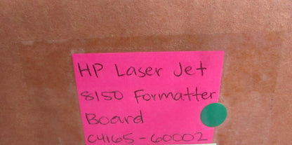 HP LaserJet 8150 8150N 8150DN Formatter Board C4165-60002 NEW OEM 0820
