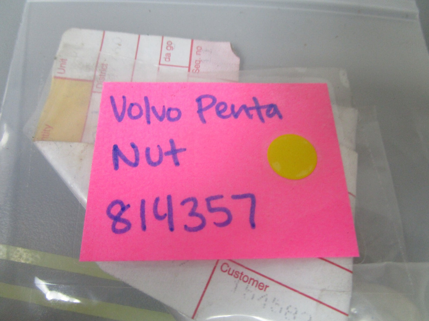 *NEW OEM* 0810 Volvo Penta Nut 814357