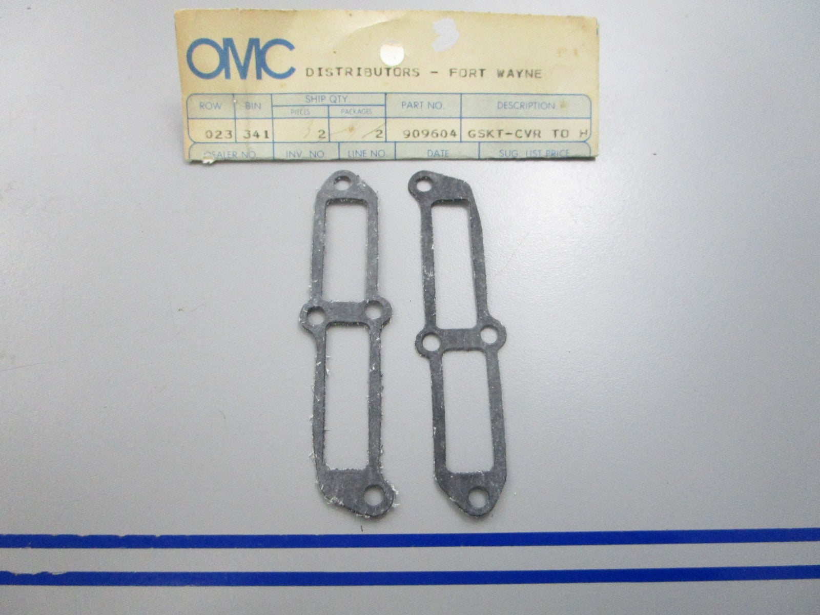 NEW OEM (LOT OF 2) 909604 0909604 OMC Johnson Evinrude Gasket 0810