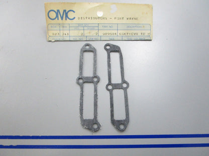 NEW OEM (LOT OF 2) 909604 0909604 OMC Johnson Evinrude Gasket 0810