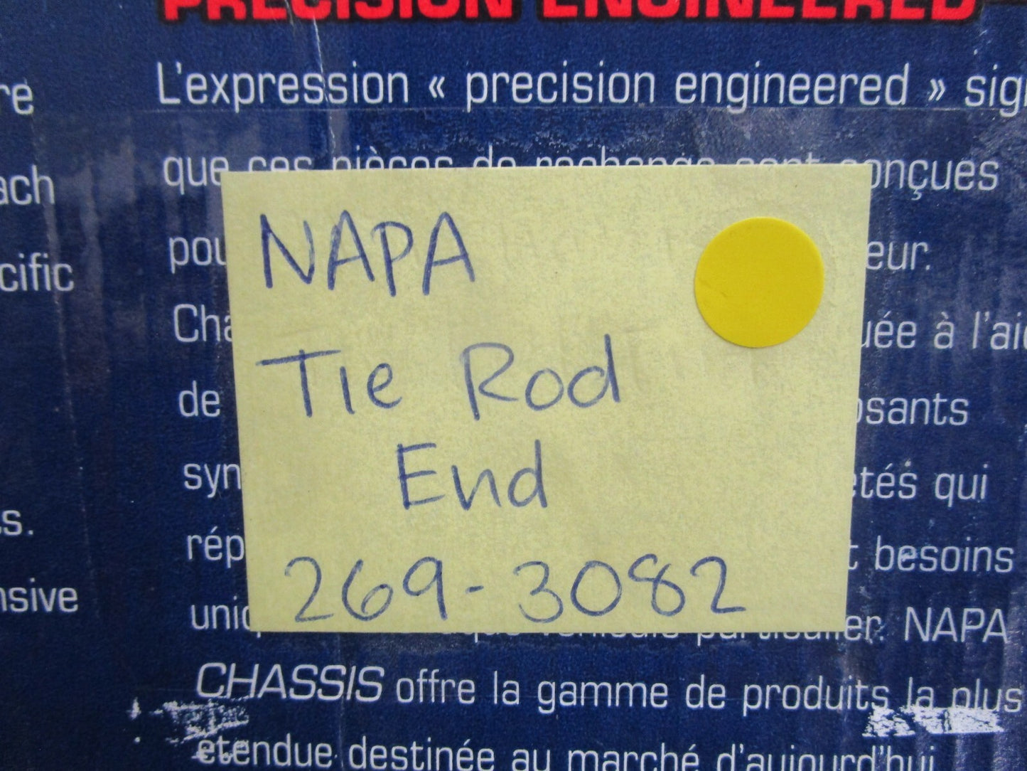 *NEW* 0820 NAPA Tie Rod End 269-3082