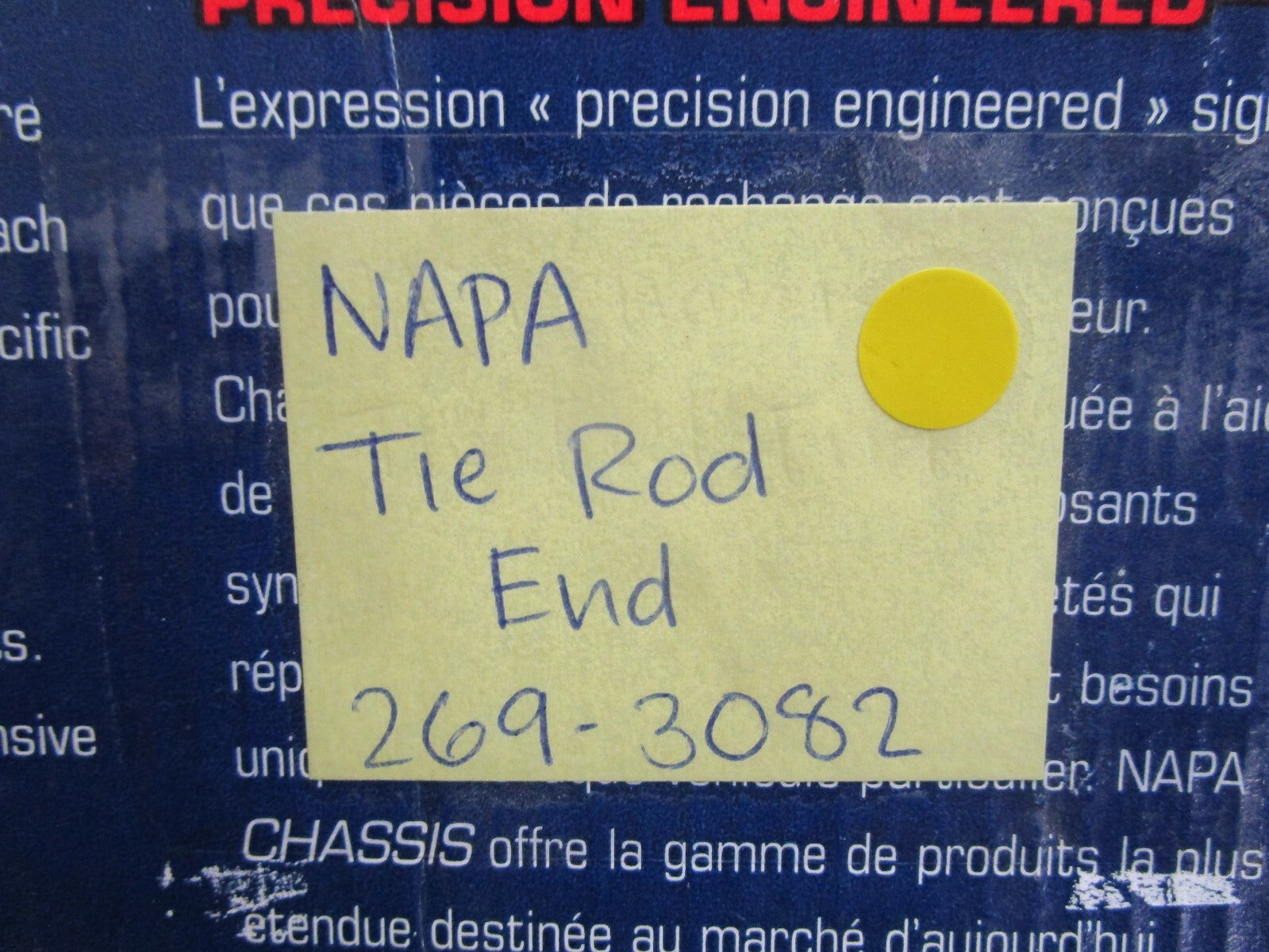 *NEW* 0820 NAPA Tie Rod End 269-3082