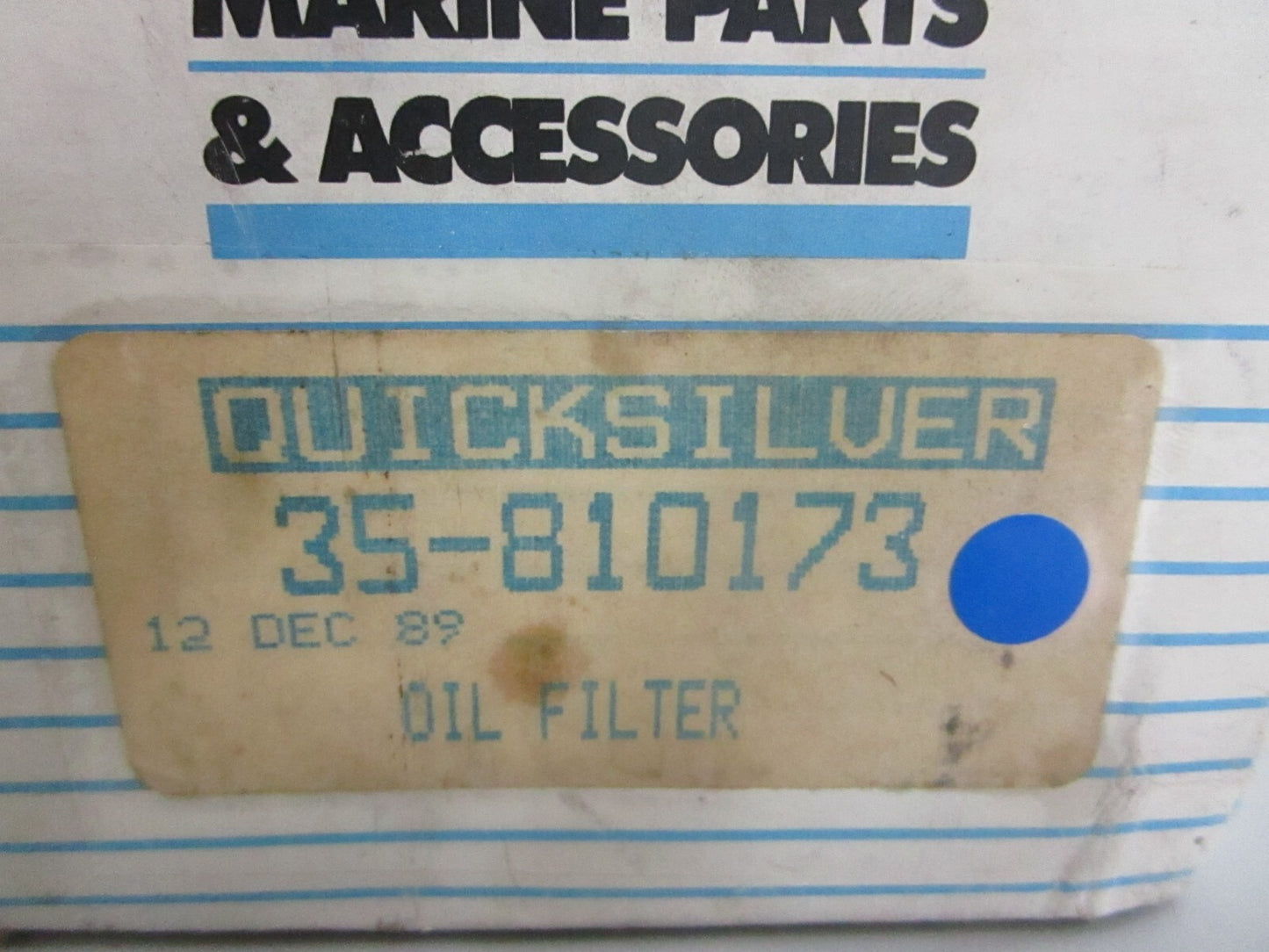 *NEW OEM* 0820 Mercury Quicksilver Oil Filter 35-810173
