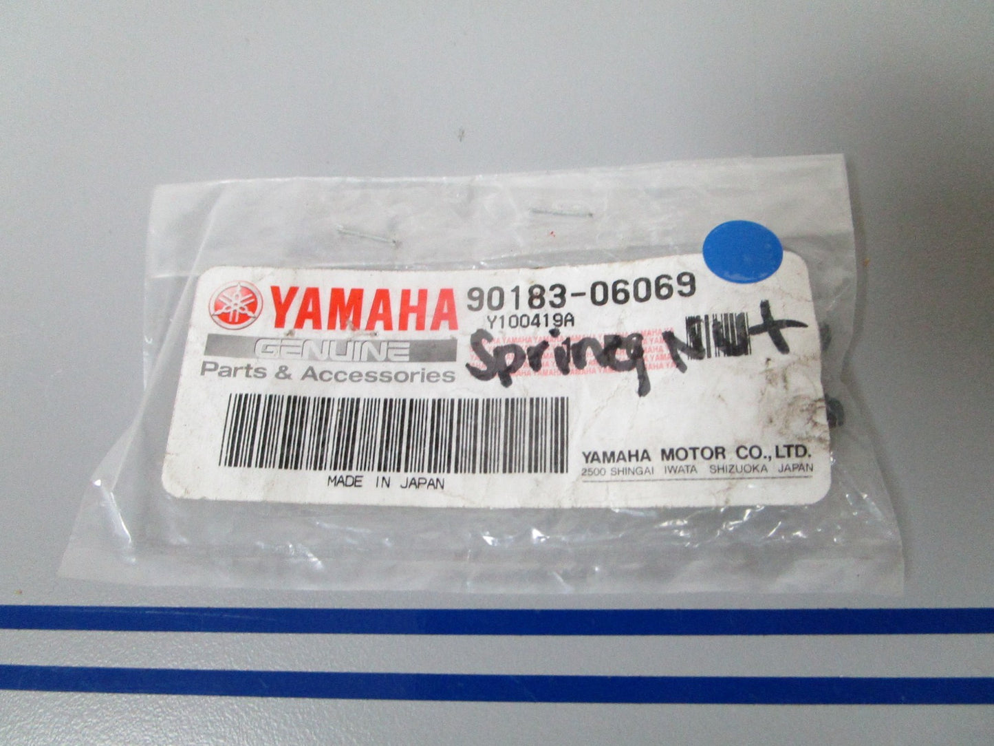 NEW OEM 90183-06069 Yamaha Spring Nut 0720