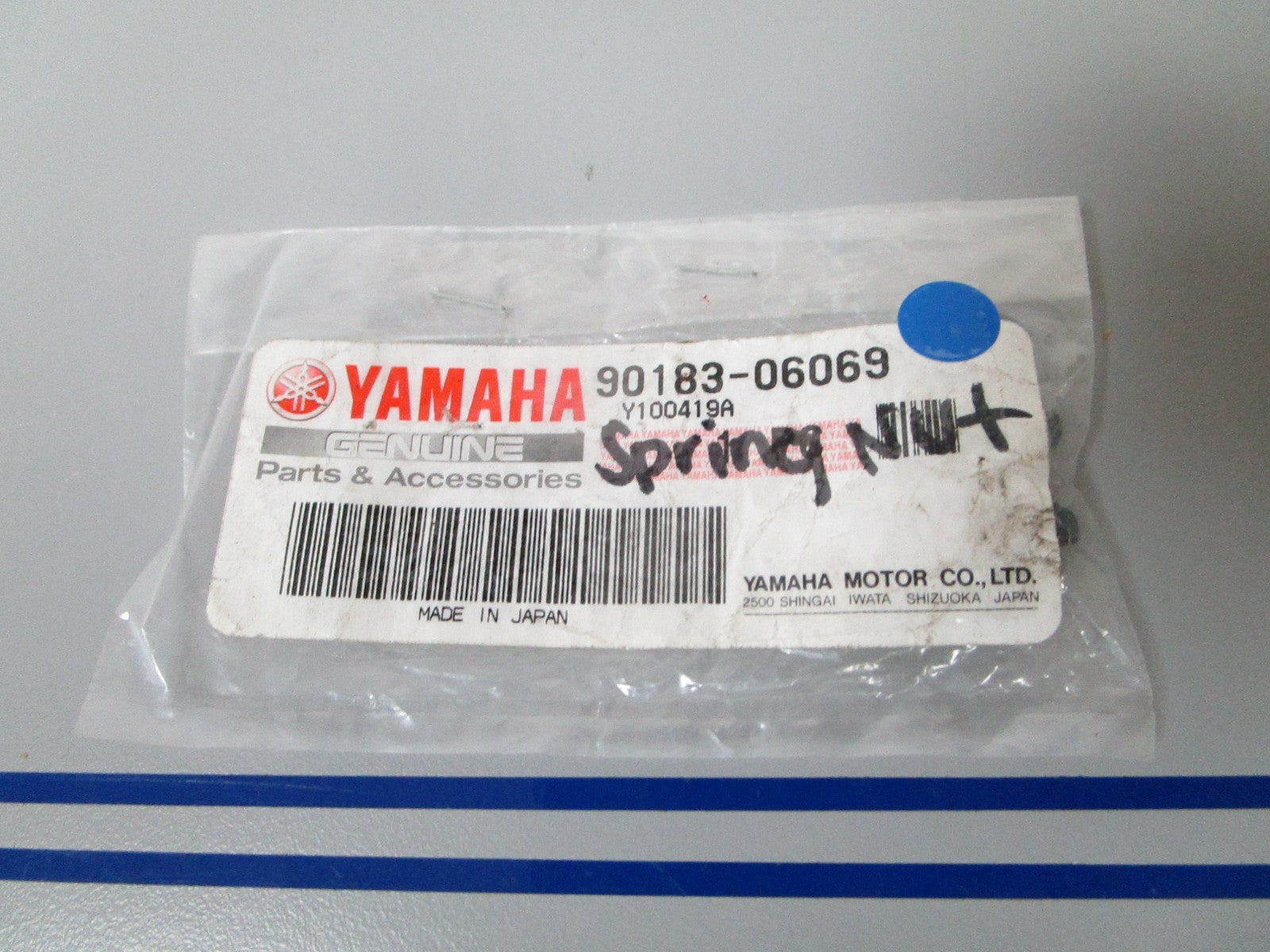 NEW OEM 90183-06069 Yamaha Spring Nut 0720