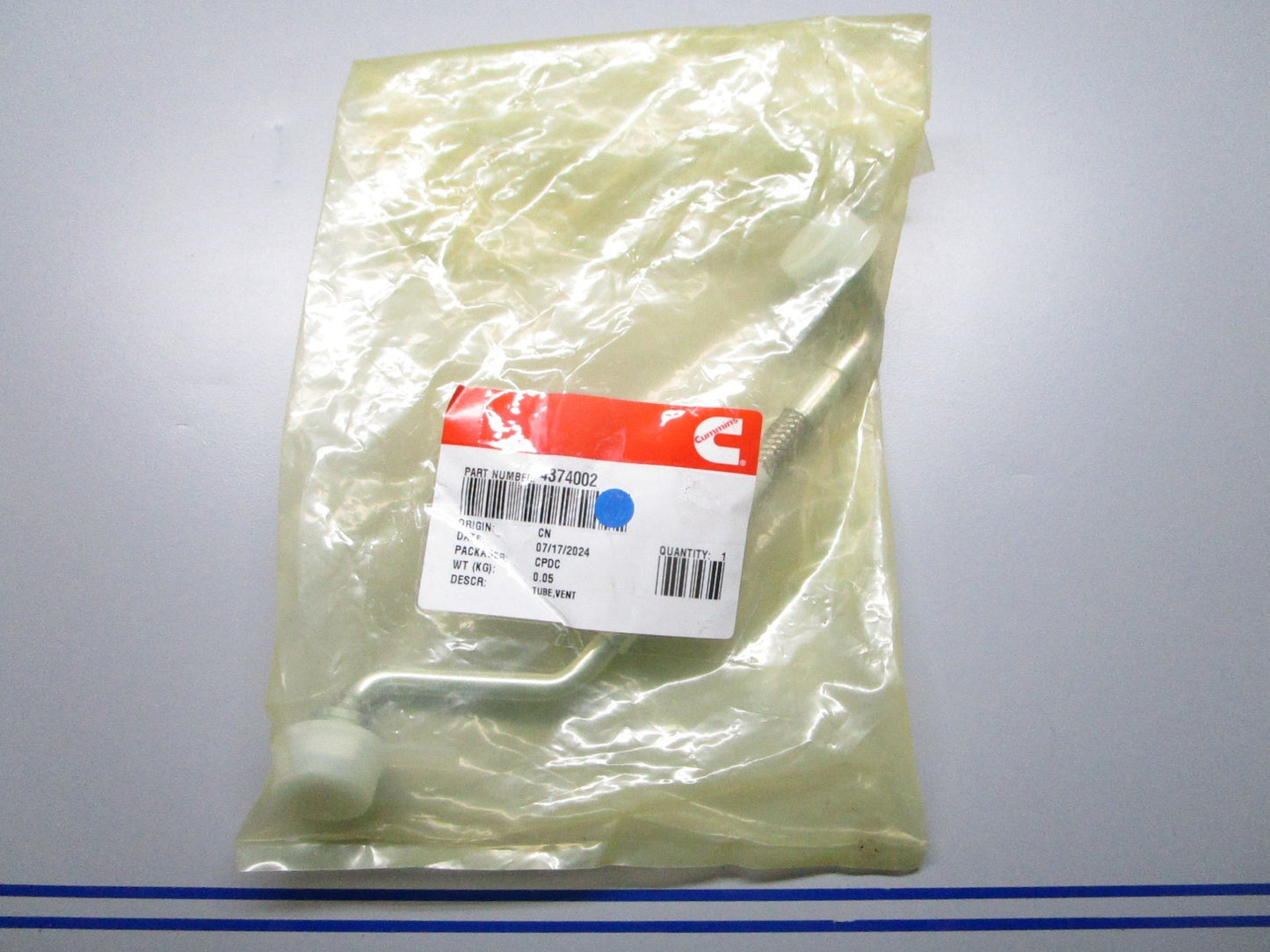 *NEW OEM* 0810 Cummins Vent Tube 4374002