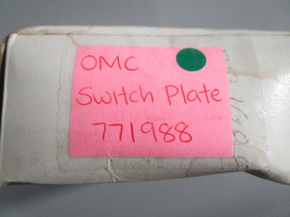 NEW OEM 771988 0771988 OMC Johnson Switch Plate 0820