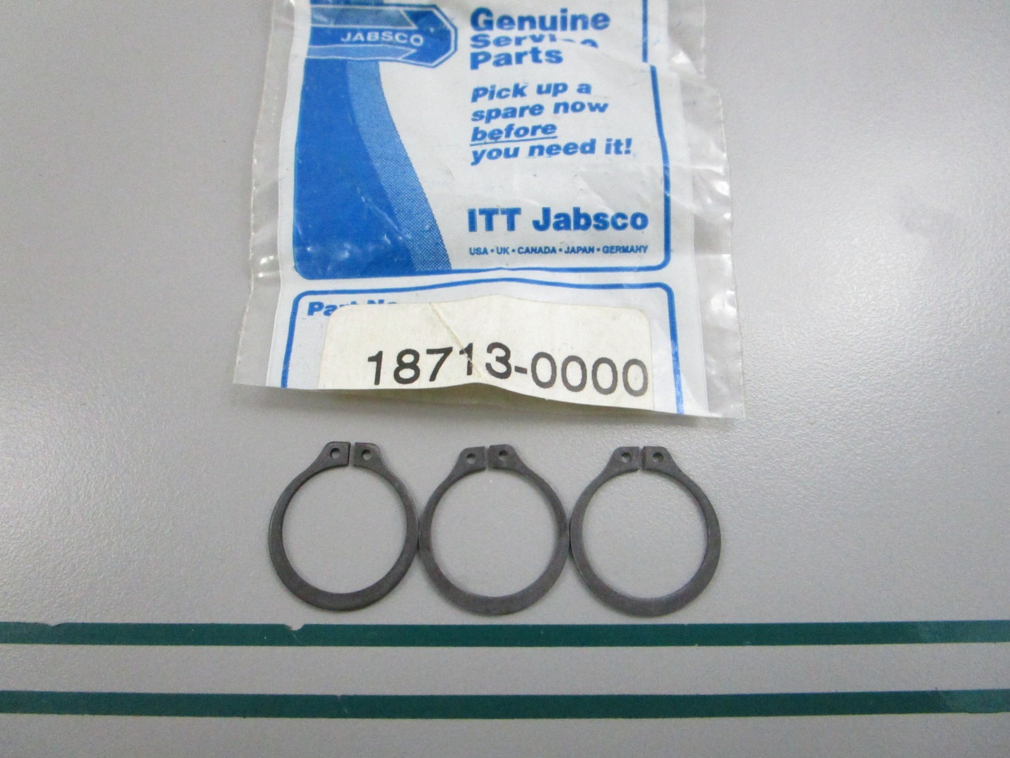 NEW 18713-0000 Jabsco 3 Retaining Ring Set 0810