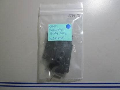 *NEW OEM* 0810 OMC Johnson Evinrude Carburetor Body Assembly 437985 0437985